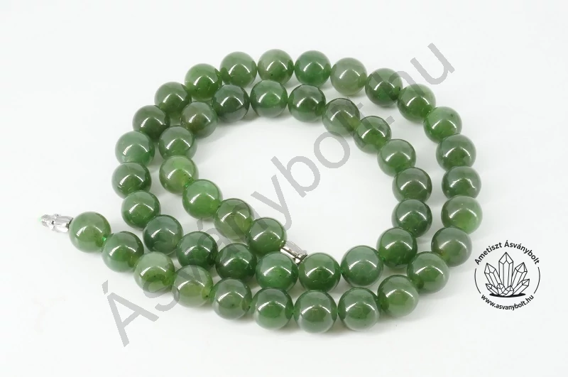 Nefrit jade 8 mm-es golyós lánc