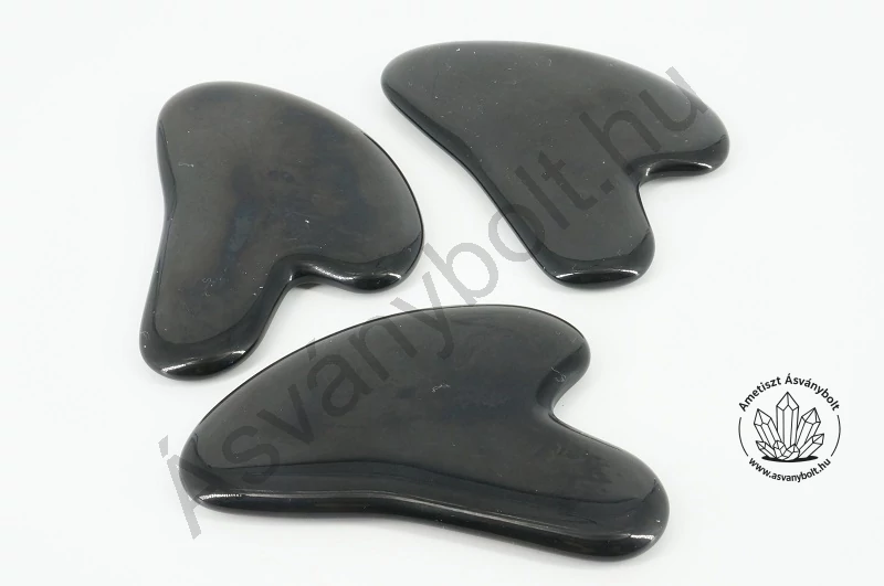 Obszidián Gua sha masszírozó