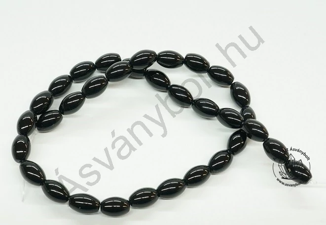 Ónix 12x8 mm-es rizsszem szál