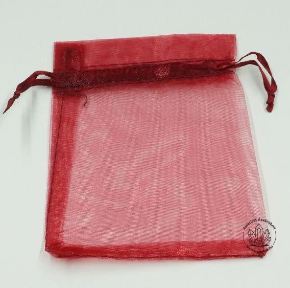 Organza tasak bordó 5 db