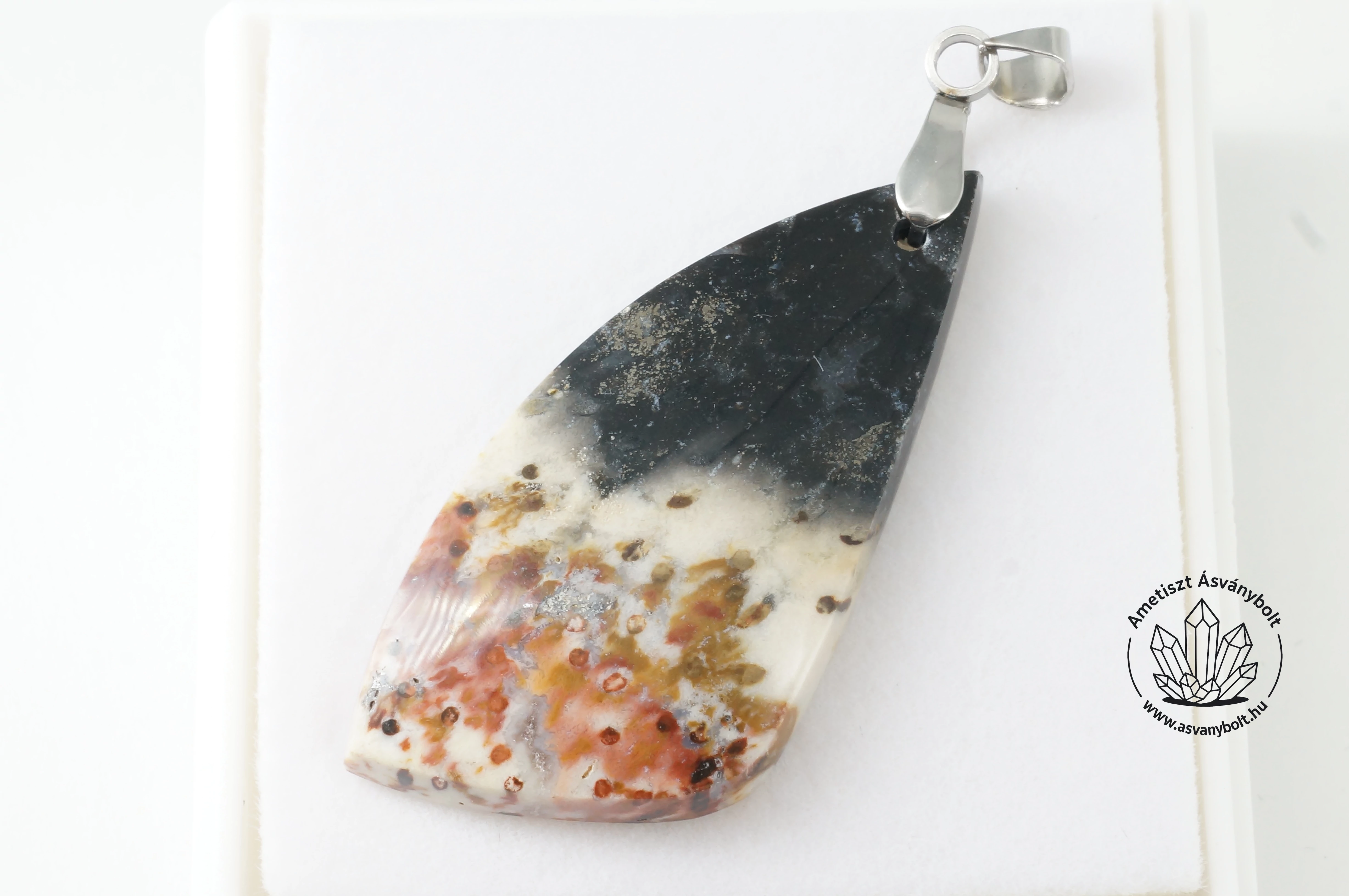 Pálma gyökér fosszilia medál 9440