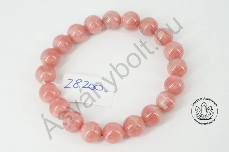 Rodokrozit 10 mm-es golyós karkötő 28200