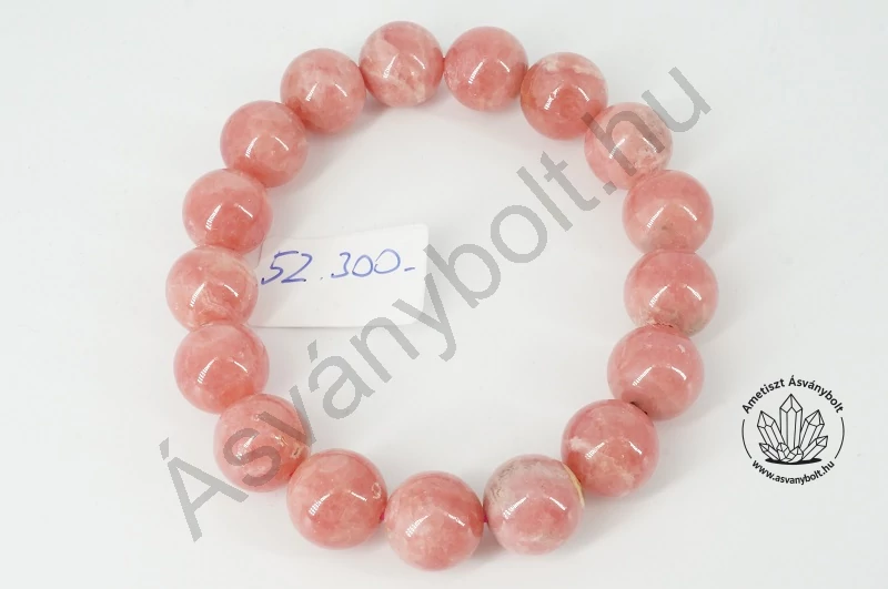 Rodokrozit 13 mm-es golyós karkötő 52300