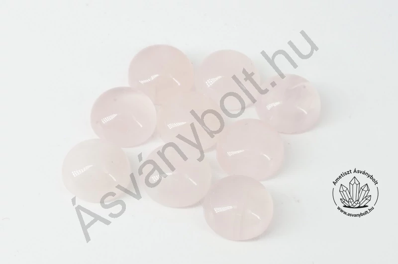 Rózsakvarc 10 mm-es kaboson
