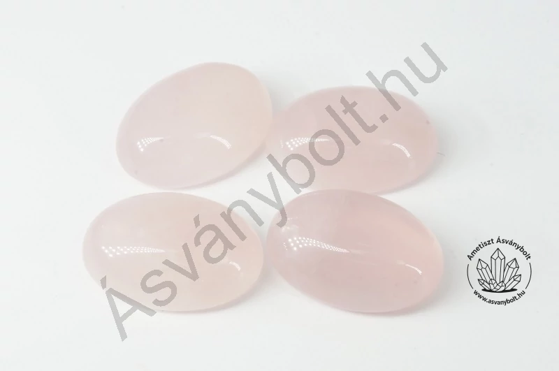 Rózsakvarc 13x18 mm-es kaboson