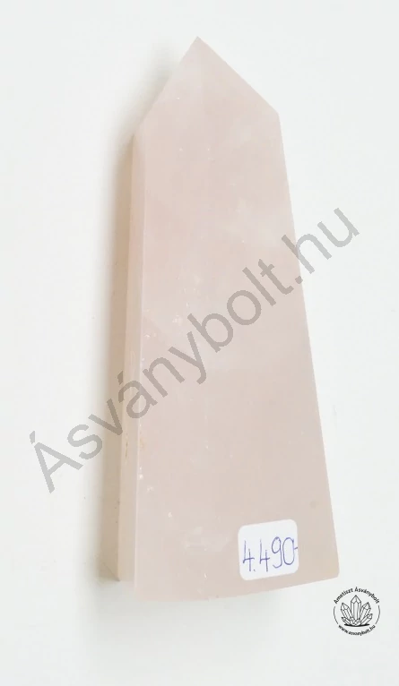 Rózsakvarc csiszolt csúcs 4490
