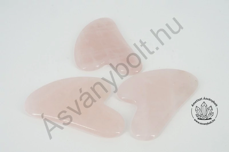 Rózsakvarc Gua sha masszírozó