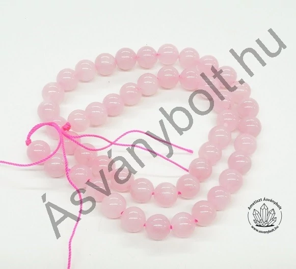 Rózsakvarc madagaszkári 8-as szál