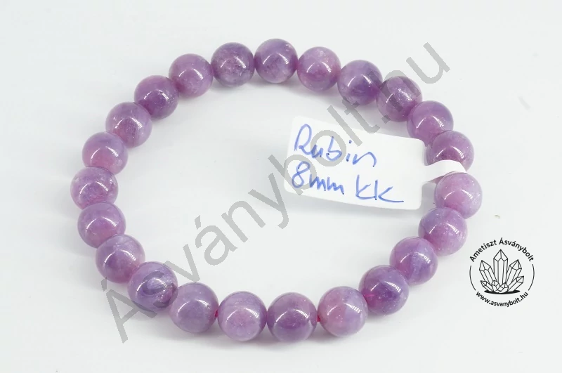 Rubin 8 mm-es golyós karkötő 40700