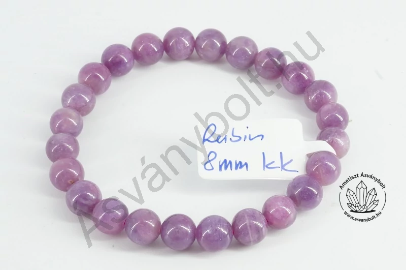 Rubin 8 mm-es golyós karkötő 49400