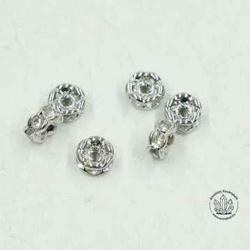 Strasszgyűrű hullámos 4 mm 10 db