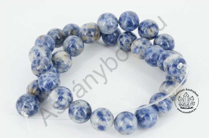 Szodalit kék foltos 12 mm-es golyók 5 db