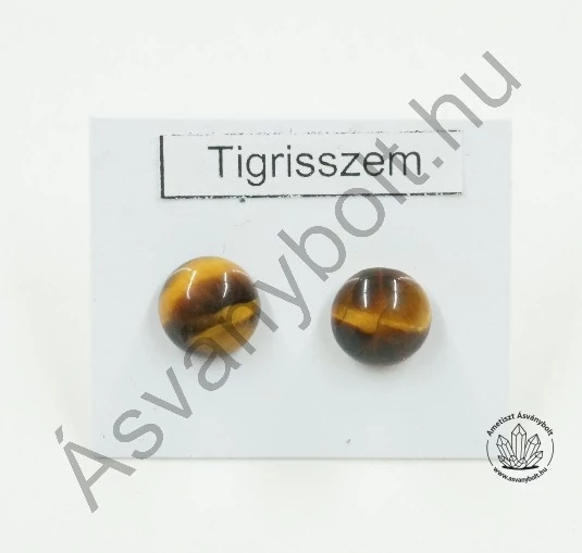 Tigrisszem 8-as félgömb nemesacélos füli