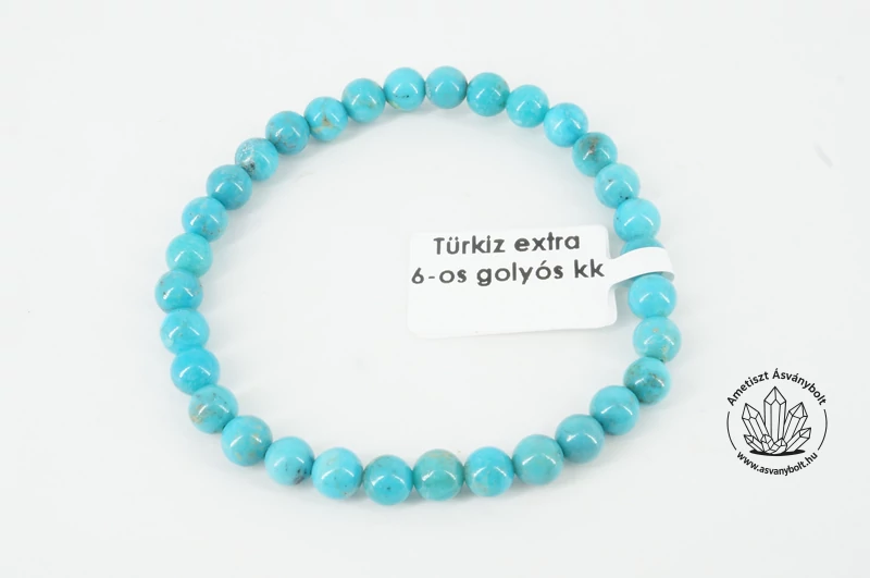 Türkiz extra 6-os golyós karkötő
