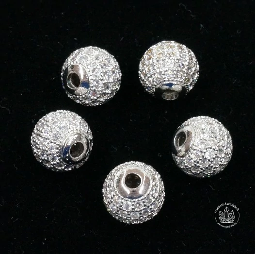 Mikrostrassz fehér 10 mm-es golyó