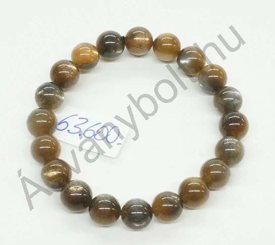 Holdkő-napkő 10 mm-es golyós karkötő 63600
